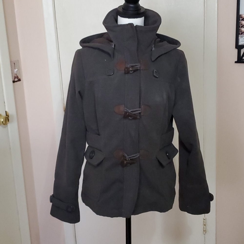 Grey Jacket with Green Tones